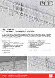 LANZ Gitterbahnen - G-Kanal - das bewährte Schweizer Original