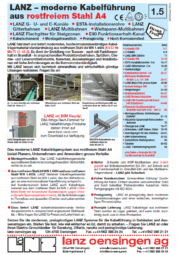 LANZ Kabelführung - Edelstahl Katalog 1.5