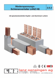 LANZ Stromschienen-Systeme - HE- Niederspannungs- Transport-Schienenverteiler vergossen  Katalog 2.5.2