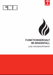 LANZ Brandschutz - Funktionserhalt im Brandfall - Grundsortiment