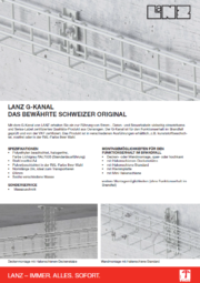 LANZ Gitterbahnen - G-Kanal - das bewährte Schweizer Original